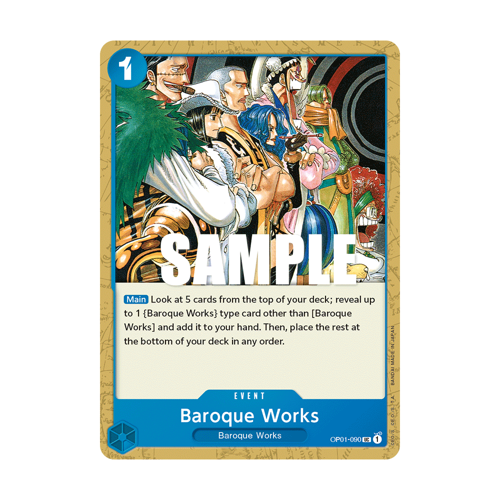 Baroque Works: Carte One Piece ROMANCE DAWN [OP01] N°OP01-090