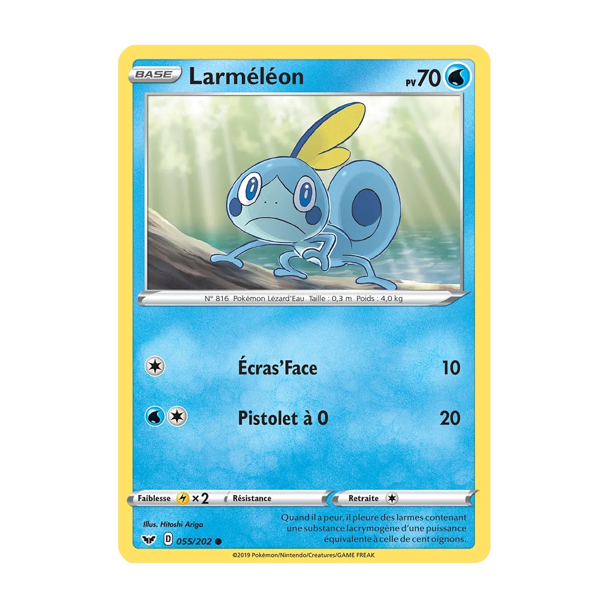 Larméléon 055/202 : Joyau Commune (Brillante) de l'extension Pokémon Épée et Bouclier