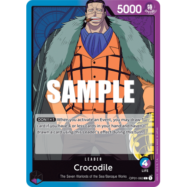 Crocodile: Carte One Piece ROMANCE DAWN [OP01] N°OP01-062