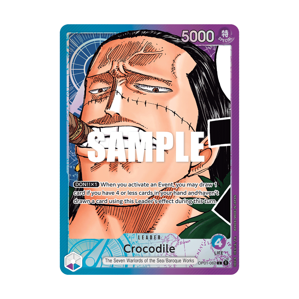 Crocodile: Carte One Piece ROMANCE DAWN [OP01] N°OP01-062