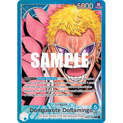 Donquixote Doflamingo: Carte One Piece ROMANCE DAWN [OP01] N°OP01-060