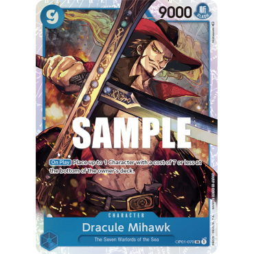 Dracule Mihawk: Carte One Piece ROMANCE DAWN [OP01] N°OP01-070