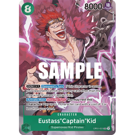 Eustass"Captain"Kid: Carte One Piece ROMANCE DAWN [OP01] N°OP01-051