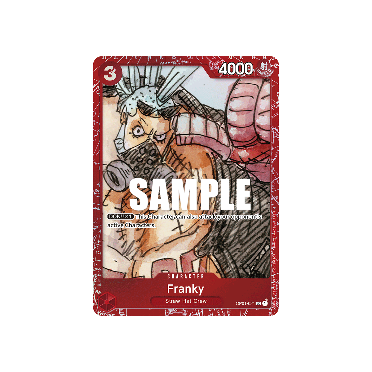 Franky: Carte One Piece Premium Card Collection FILM RED Edition- N°OP01-021