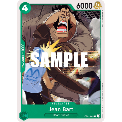 Jean Bart: Carte One Piece ROMANCE DAWN [OP01] N°OP01-045