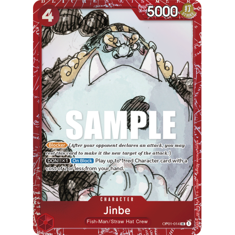 Jinbe: Carte One Piece Premium Card Collection FILM RED Edition- N°OP01-014