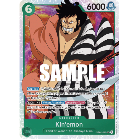 Kin'emon: Carte One Piece ROMANCE DAWN [OP01] N°OP01-040