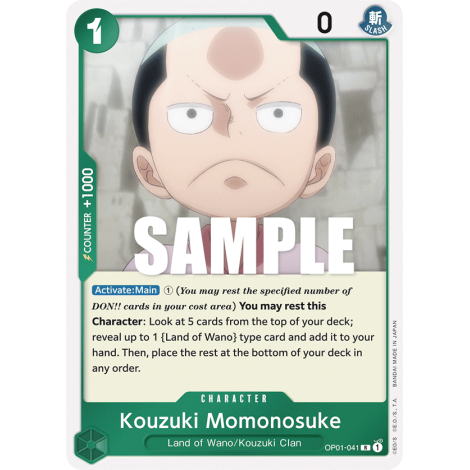 Kouzuki Momonosuke: Carte One Piece ROMANCE DAWN [OP01] N°OP01-041
