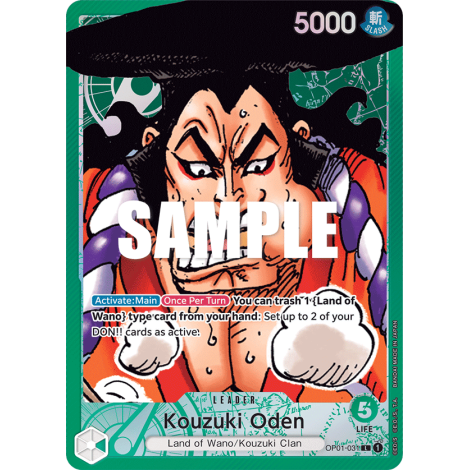 Kouzuki Oden: Carte One Piece ROMANCE DAWN [OP01] N°OP01-031