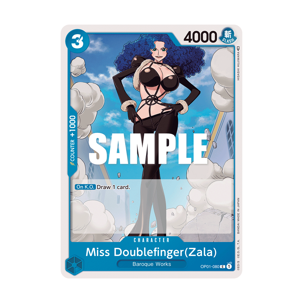 Miss Doublefinger(Zala): Carte One Piece ROMANCE DAWN [OP01] N°OP01-080