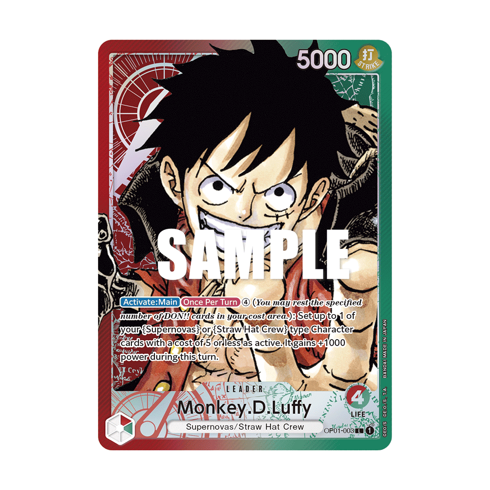 Monkey D. Luffy (Parallel) OP01-003 Leader – ROMANCE DAWN – One Piece Card Game – Japanese – NM