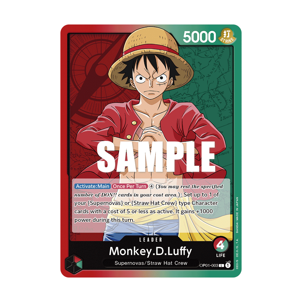 Monkey.D.Luffy: Carte One Piece ROMANCE DAWN [OP01] N°OP01-003