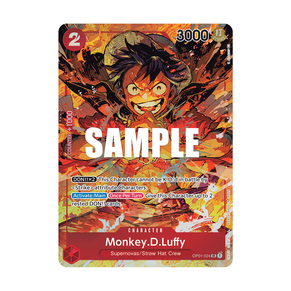 Monkey.D.Luffy: Carte One Piece ROMANCE DAWN [OP01] N°OP01-024