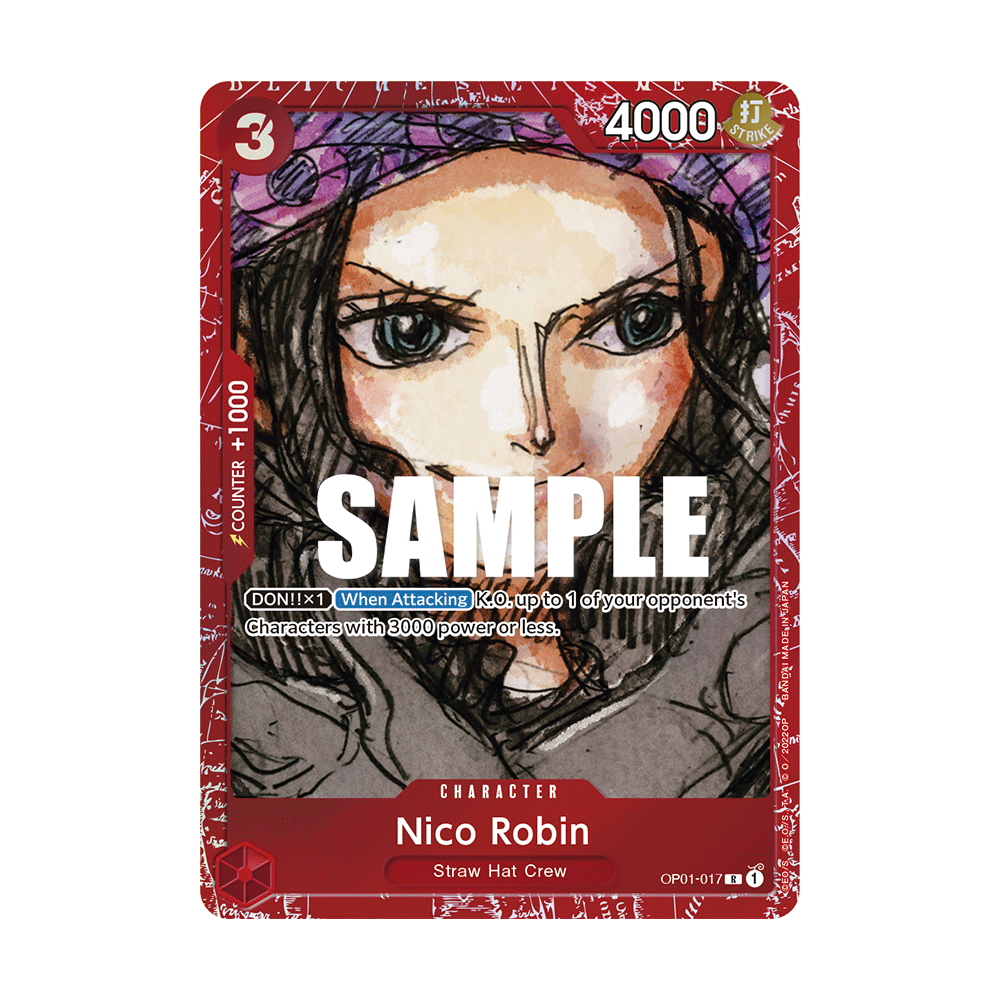 Nico Robin Carte One Piece Premium Card Collection FILM RED N°OP01-017