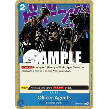 Officer Agents: Carte One Piece ROMANCE DAWN [OP01] N°OP01-087
