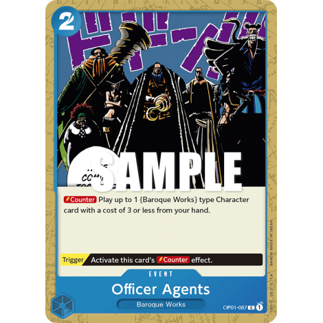 Officer Agents: Carte One Piece ROMANCE DAWN [OP01] N°OP01-087