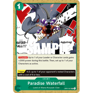 Paradise Waterfall: Carte One Piece ROMANCE DAWN [OP01] N°OP01-057