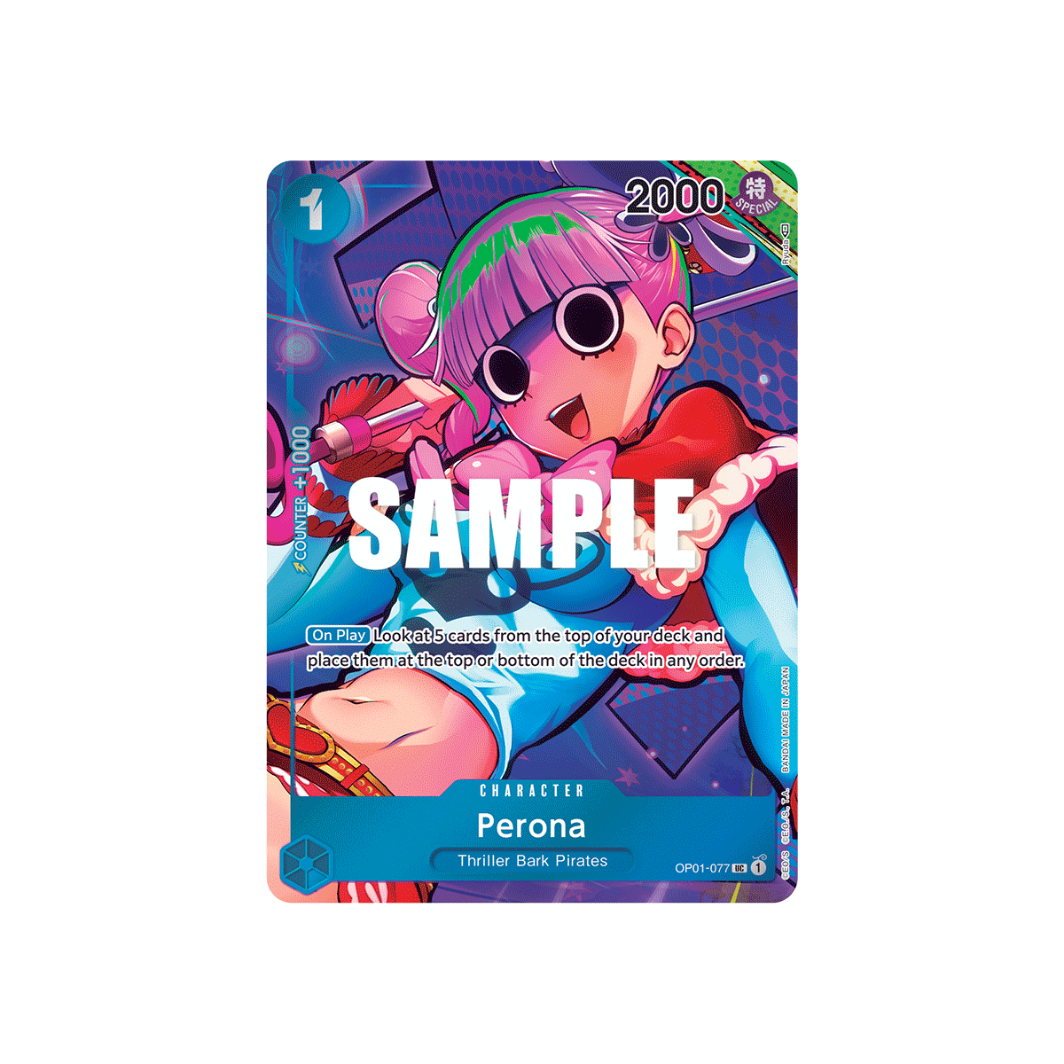 Perona: Carte One Piece ROMANCE DAWN [OP01] N°OP01-077