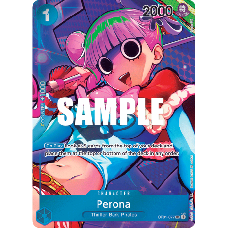 Perona: Carte One Piece ROMANCE DAWN [OP01] N°OP01-077