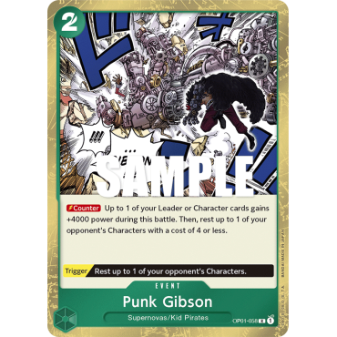 Punk Gibson: Carte One Piece ROMANCE DAWN [OP01] N°OP01-058