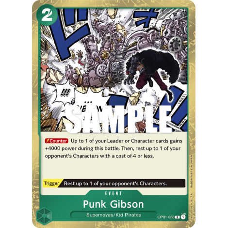 Punk Gibson: Carte One Piece ROMANCE DAWN [OP01] N°OP01-058