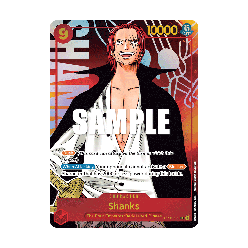 Shanks: Carte One Piece ROMANCE DAWN [OP01] N°OP01-120