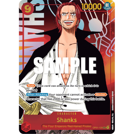 Shanks: Carte One Piece ROMANCE DAWN [OP01] N°OP01-120