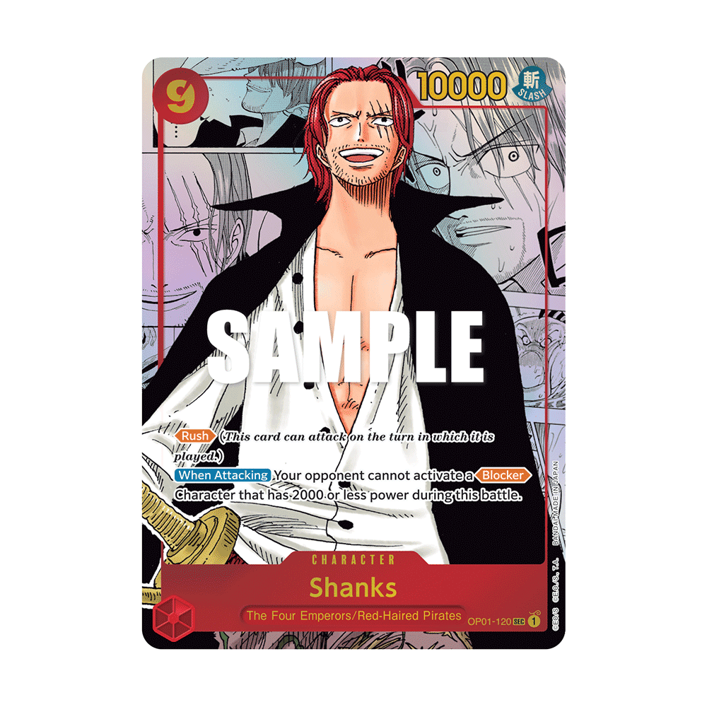 Shanks: Carte One Piece ROMANCE DAWN [OP01] N°OP01-120