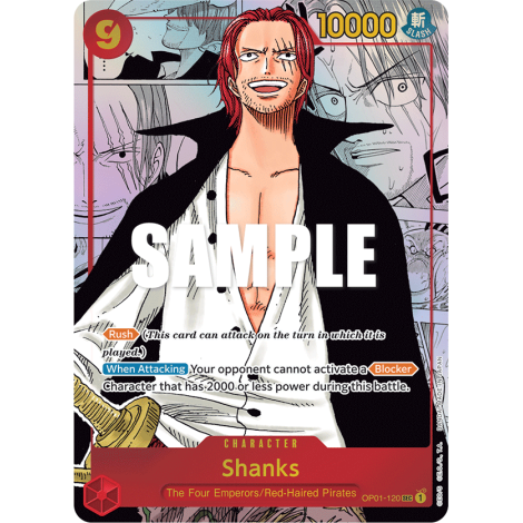 Shanks: Carte One Piece ROMANCE DAWN [OP01] N°OP01-120