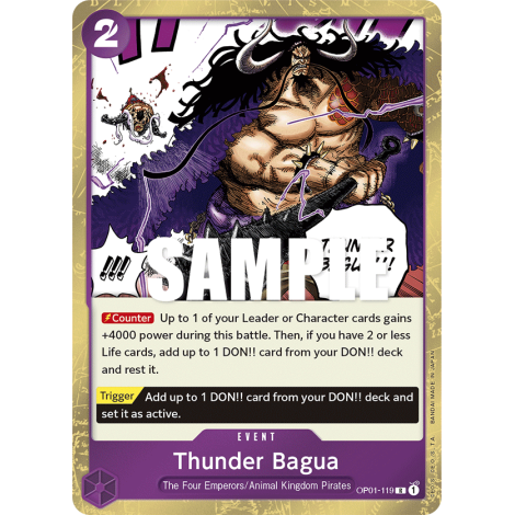 Thunder Bagua: Carte One Piece ROMANCE DAWN [OP01] N°OP01-119