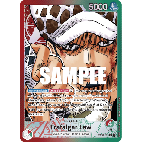 Trafalgar Law: Carte One Piece ROMANCE DAWN [OP01] N°OP01-002