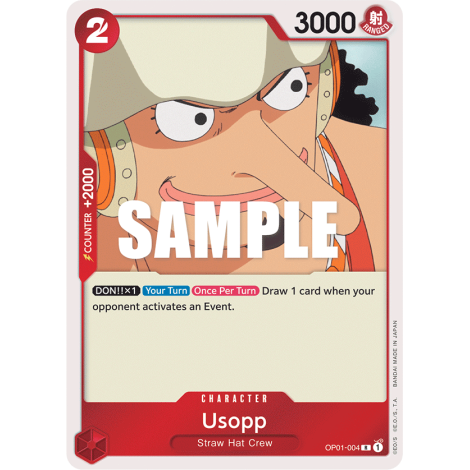 Usopp: Carte One Piece ROMANCE DAWN [OP01] N°OP01-004