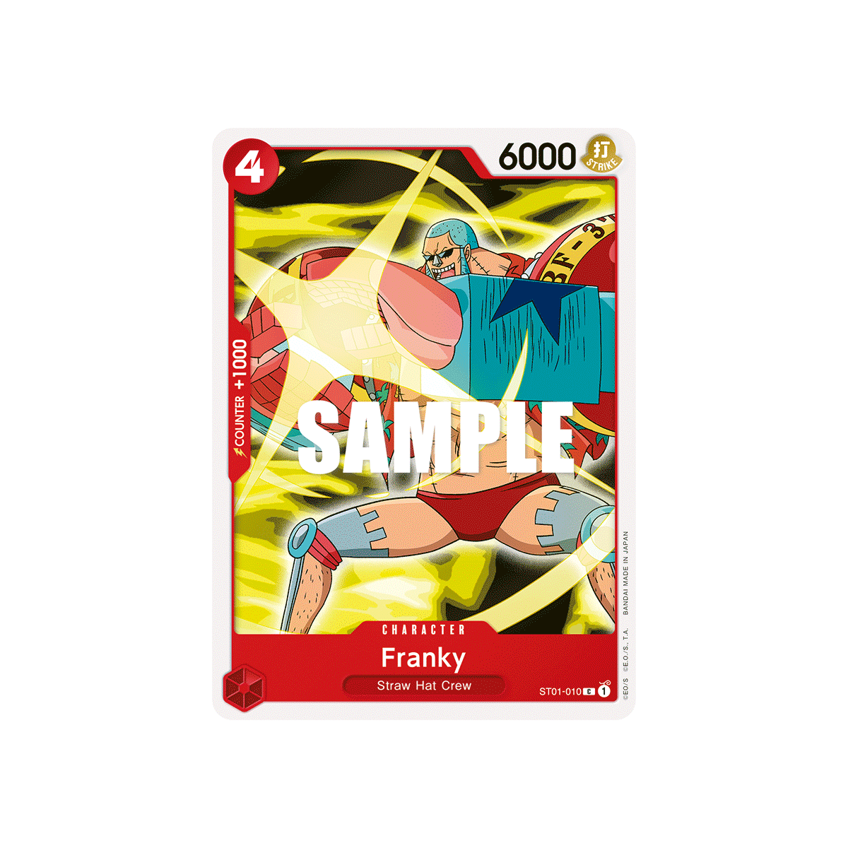 Franky: Carte One Piece Straw Hat Crew-[ST-01] N°ST01-010