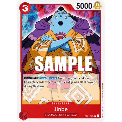 Jinbe: Carte One Piece Straw Hat Crew-[ST-01] N°ST01-005