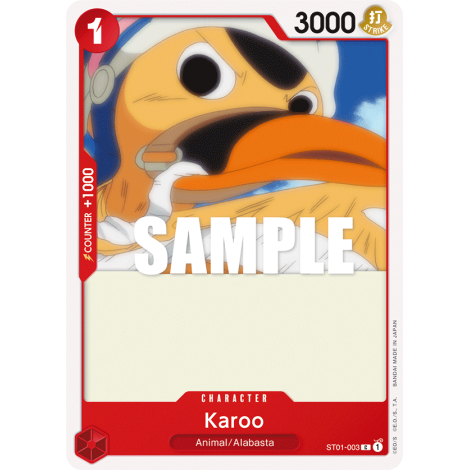 Karoo: Carte One Piece Straw Hat Crew-[ST-01] N°ST01-003