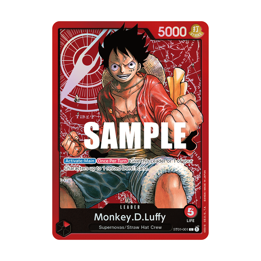 Monkey.D.Luffy: Carte One Piece Straw Hat Crew-[ST-01] N°ST01-001