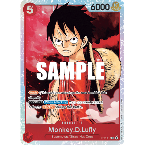 Monkey.D.Luffy: Carte One Piece Straw Hat Crew-[ST-01] N°ST01-012