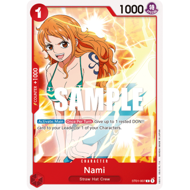 Nami: Carte One Piece Straw Hat Crew-[ST-01] N°ST01-007