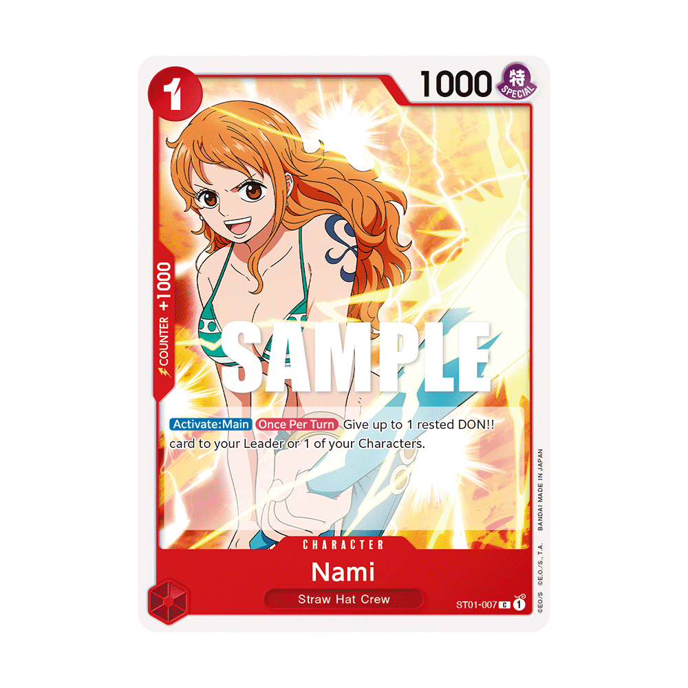 Nami: Carte One Piece Straw Hat Crew-[ST-01] N°ST01-007