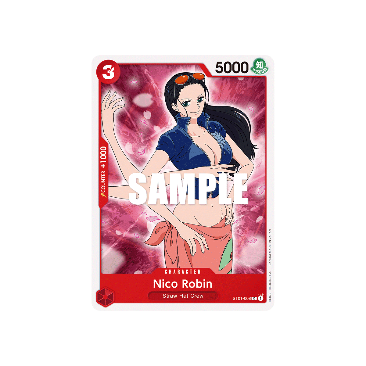 Nico Robin: Carte One Piece Straw Hat Crew-[ST-01] N°ST01-008