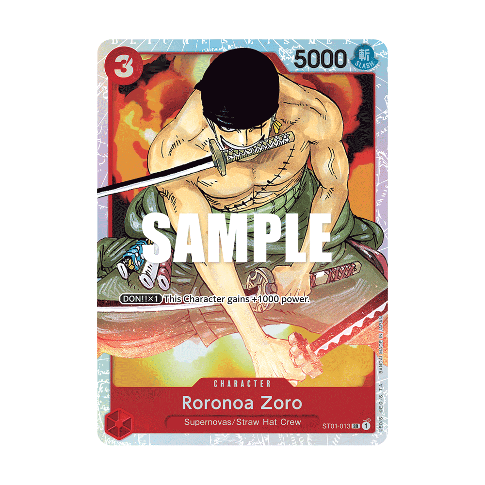 Roronoa Zoro: Carte One Piece Straw Hat Crew-[ST-01] N°ST01-013