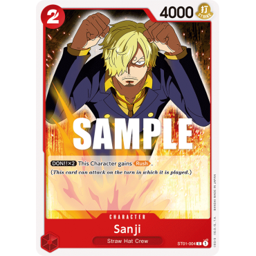 Sanji: Carte One Piece Straw Hat Crew-[ST-01] N°ST01-004