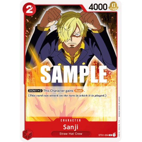 Sanji: Carte One Piece Straw Hat Crew-[ST-01] N°ST01-004