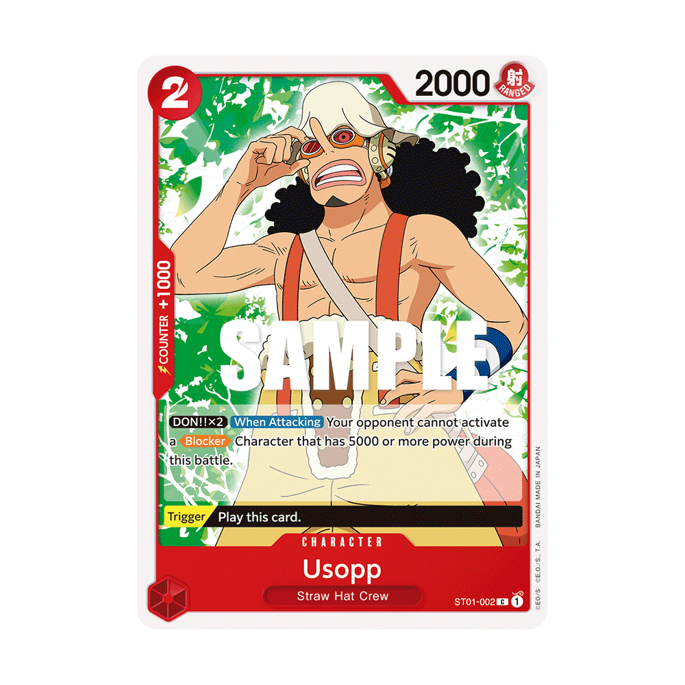 Usopp: Carte One Piece Straw Hat Crew-[ST-01] N°ST01-002