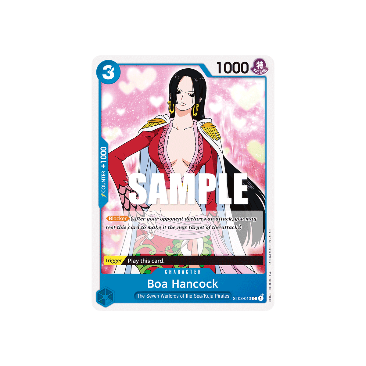 Boa Hancock: Carte One Piece The Seven Warlords of the Sea-[ST-03] N°ST03-013