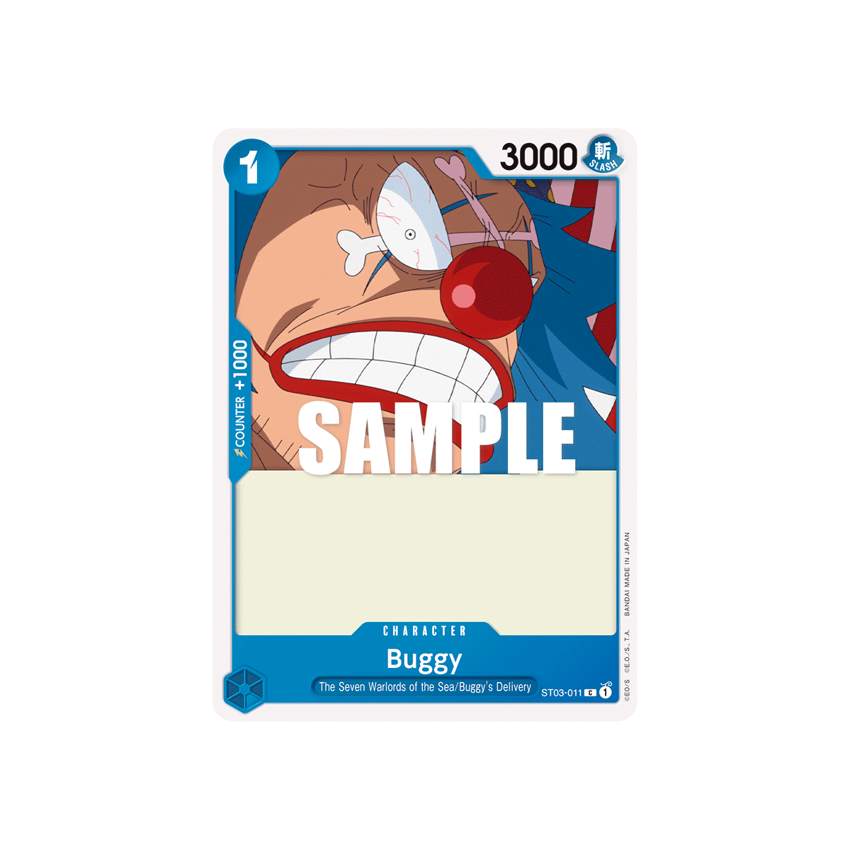 Buggy: Carte One Piece The Seven Warlords of the Sea-[ST-03] N°ST03-011