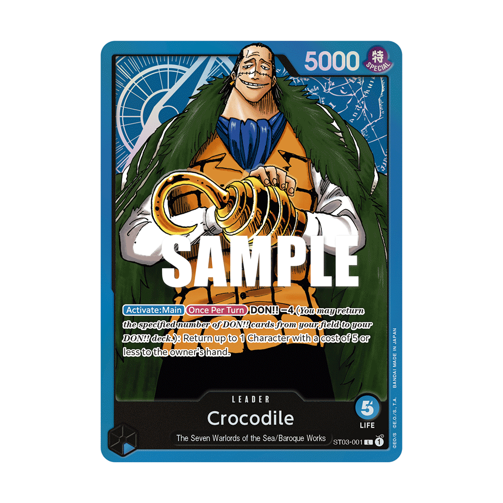 Crocodile: Carte One Piece The Seven Warlords of the Sea-[ST-03] N°ST03-001