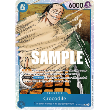 Crocodile: Carte One Piece The Seven Warlords of the Sea-[ST-03] N°ST03-003