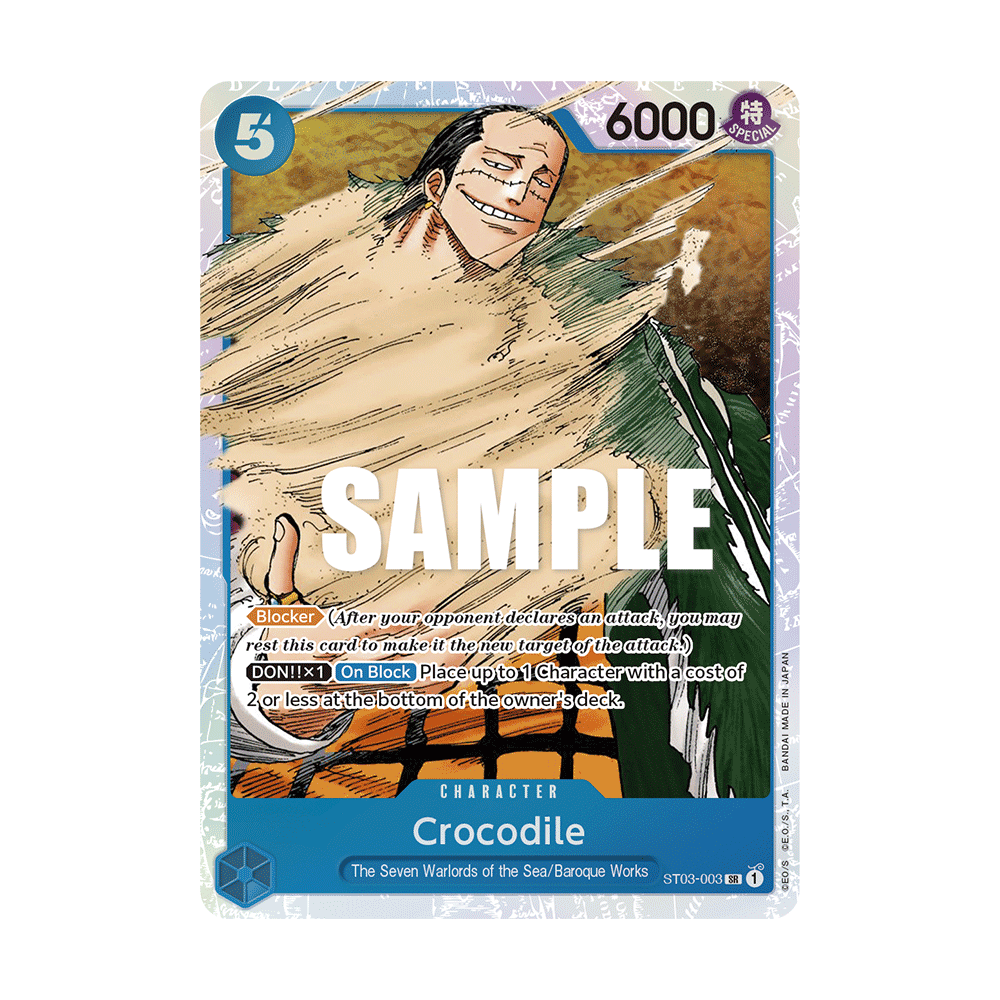 Crocodile: Carte One Piece The Seven Warlords of the Sea-[ST-03] N°ST03-003