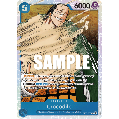 Crocodile: Carte One Piece The Seven Warlords of the Sea-[ST-03] N°ST03-003